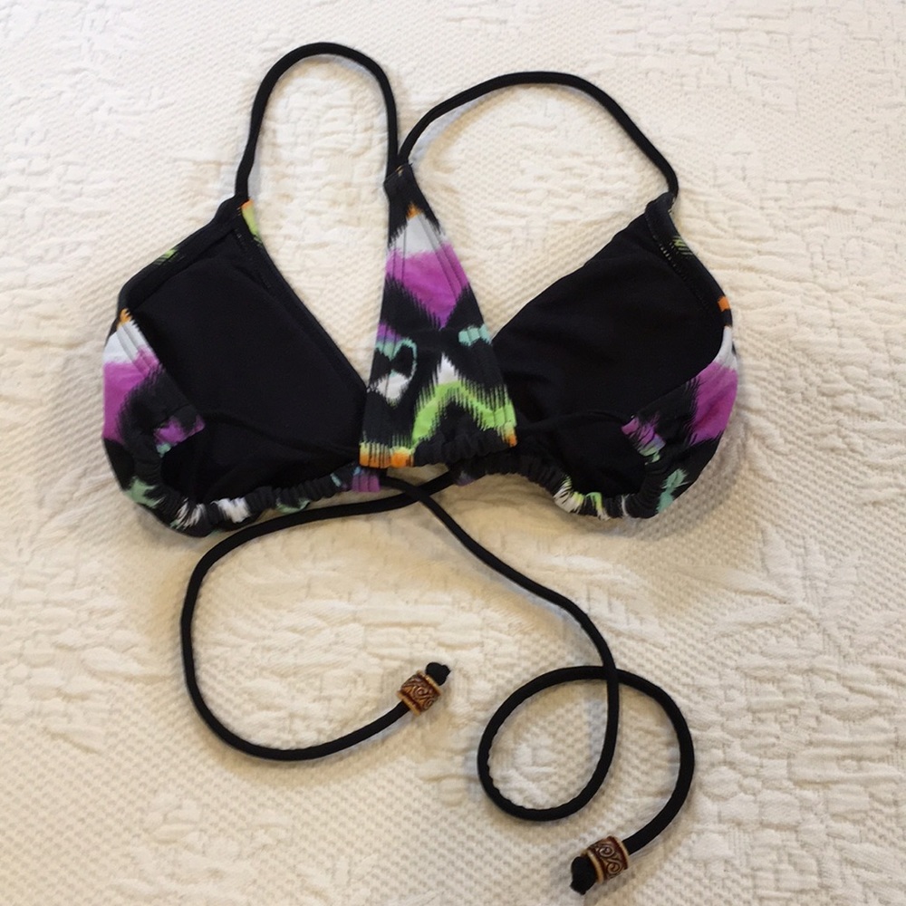 Rip Curl Bikini Top With Beads Size Small - image 2